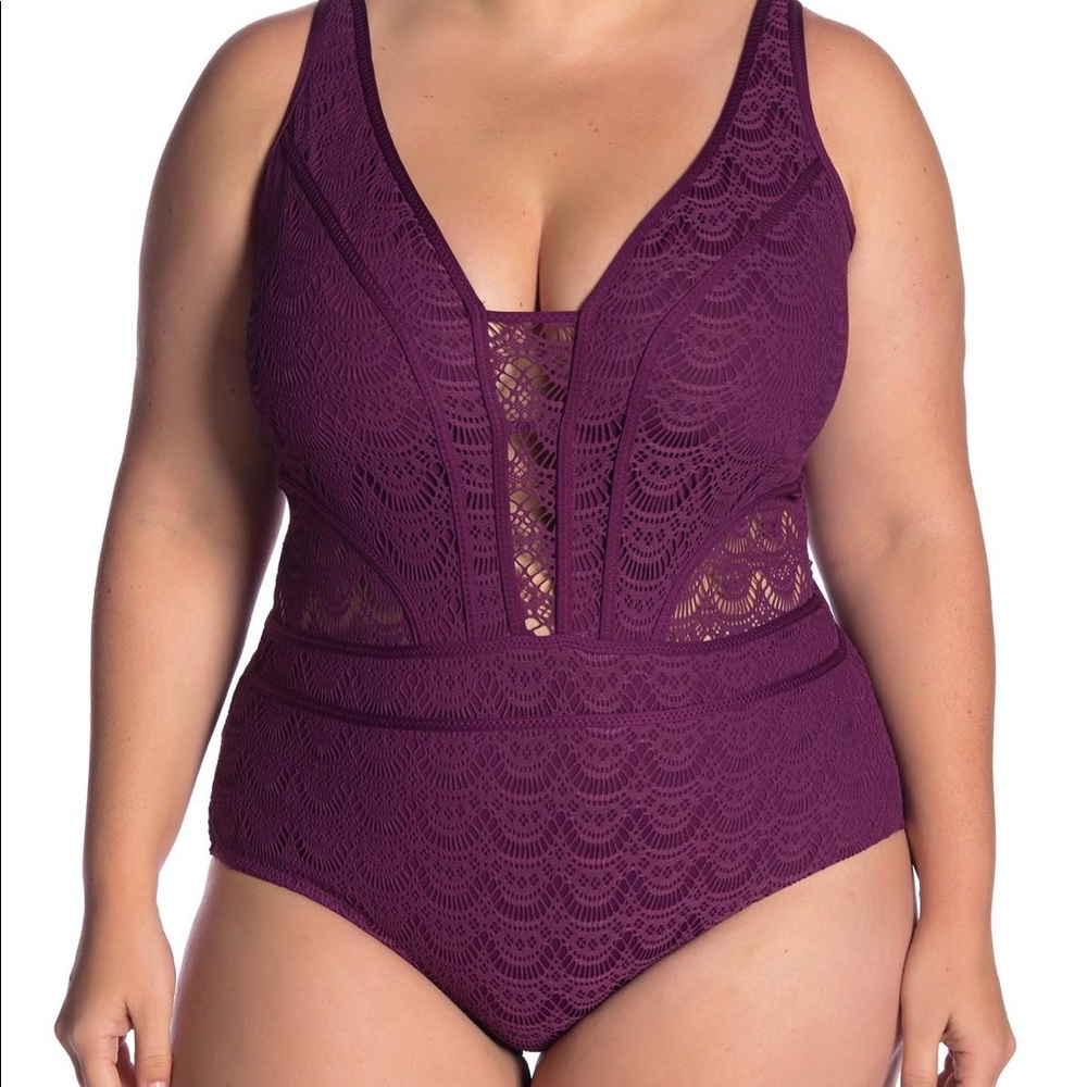 Plus one-piece swimsuit, like new